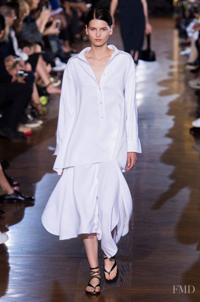 Katlin Aas featured in  the Stella McCartney fashion show for Spring/Summer 2015