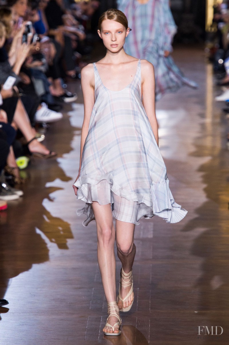 Kimi Nastya Zhidkova featured in  the Stella McCartney fashion show for Spring/Summer 2015