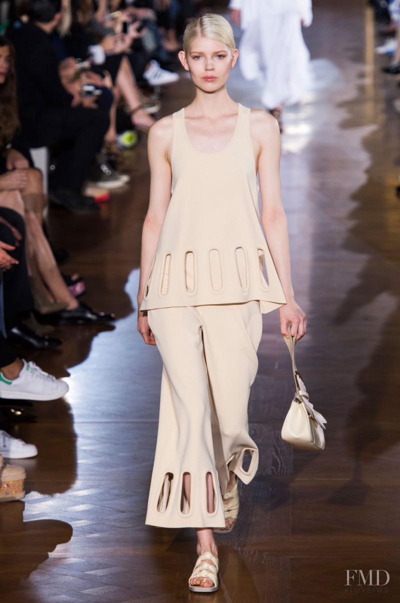 Ola Rudnicka featured in  the Stella McCartney fashion show for Spring/Summer 2015