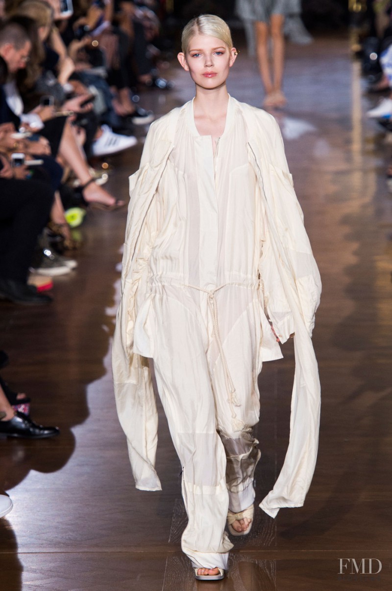 Ola Rudnicka featured in  the Stella McCartney fashion show for Spring/Summer 2015