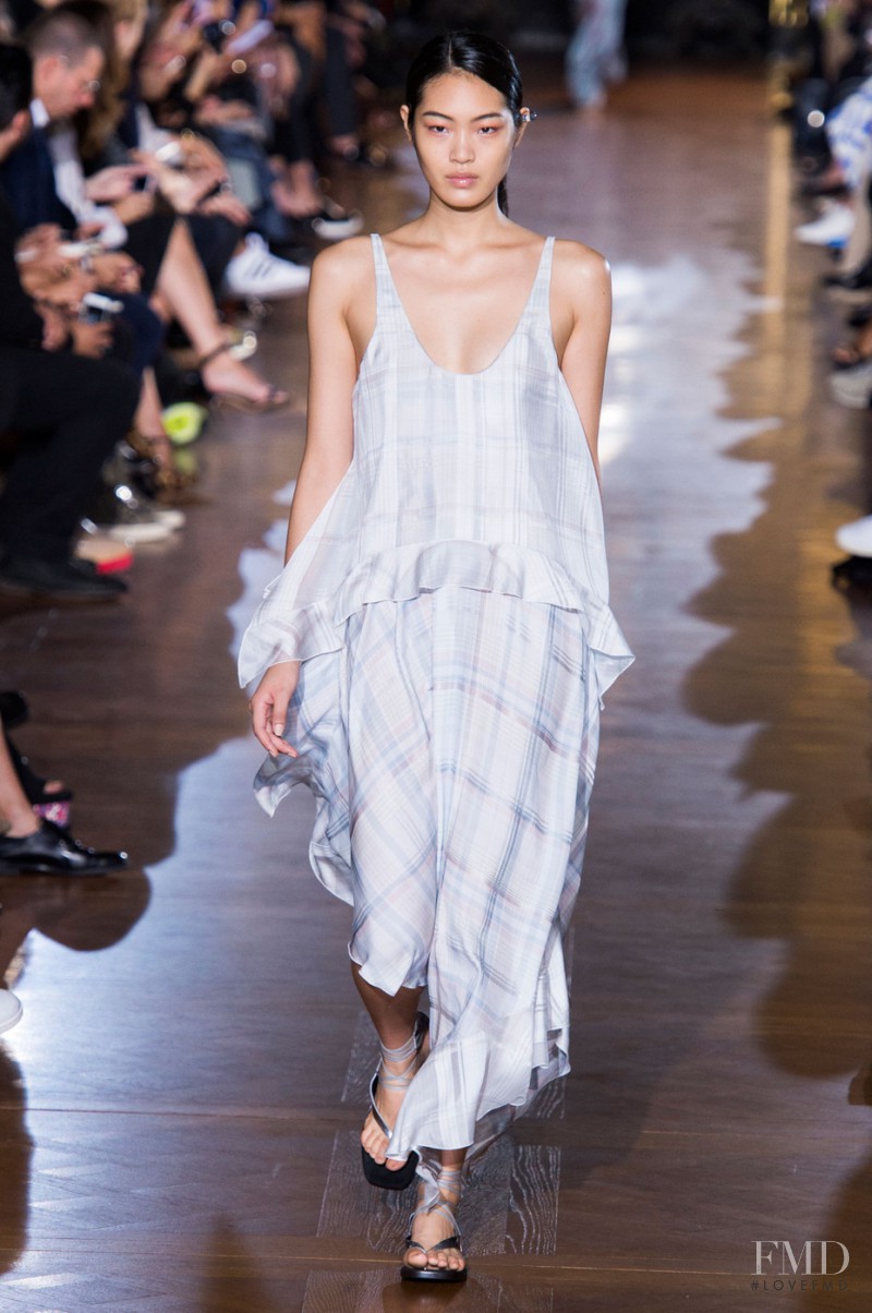 Chiharu Okunugi featured in  the Stella McCartney fashion show for Spring/Summer 2015