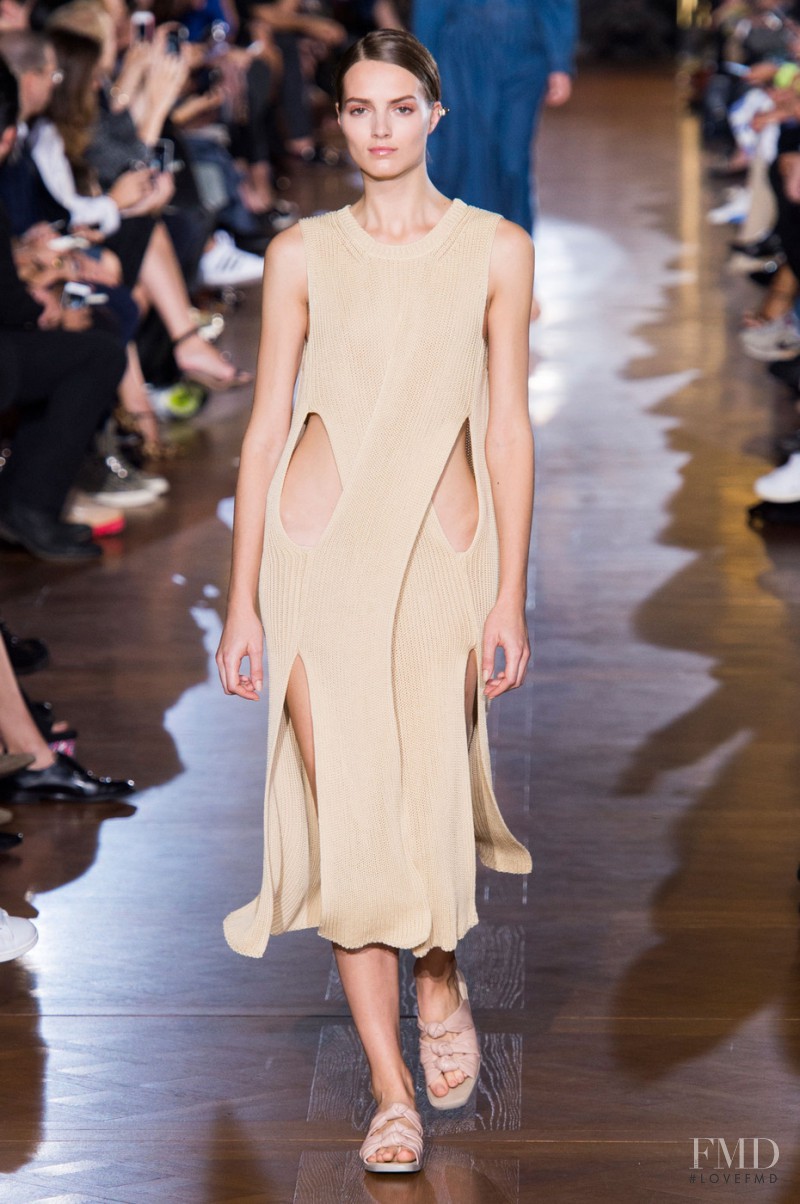 Agne Konciute featured in  the Stella McCartney fashion show for Spring/Summer 2015