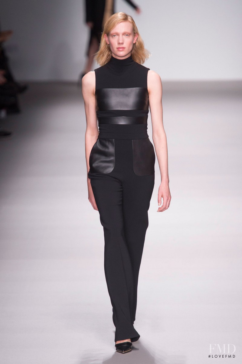 Annely Bouma featured in  the David Koma fashion show for Autumn/Winter 2015