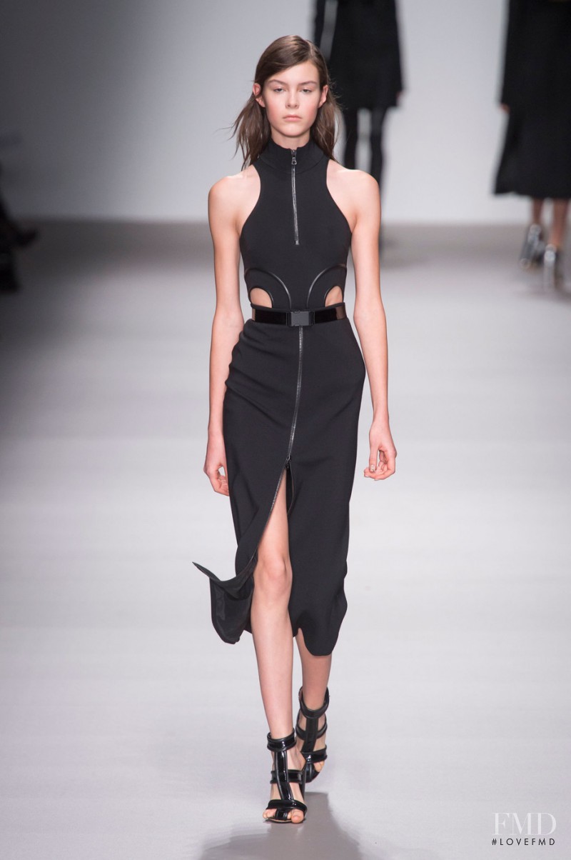 Irina Shnitman featured in  the David Koma fashion show for Autumn/Winter 2015