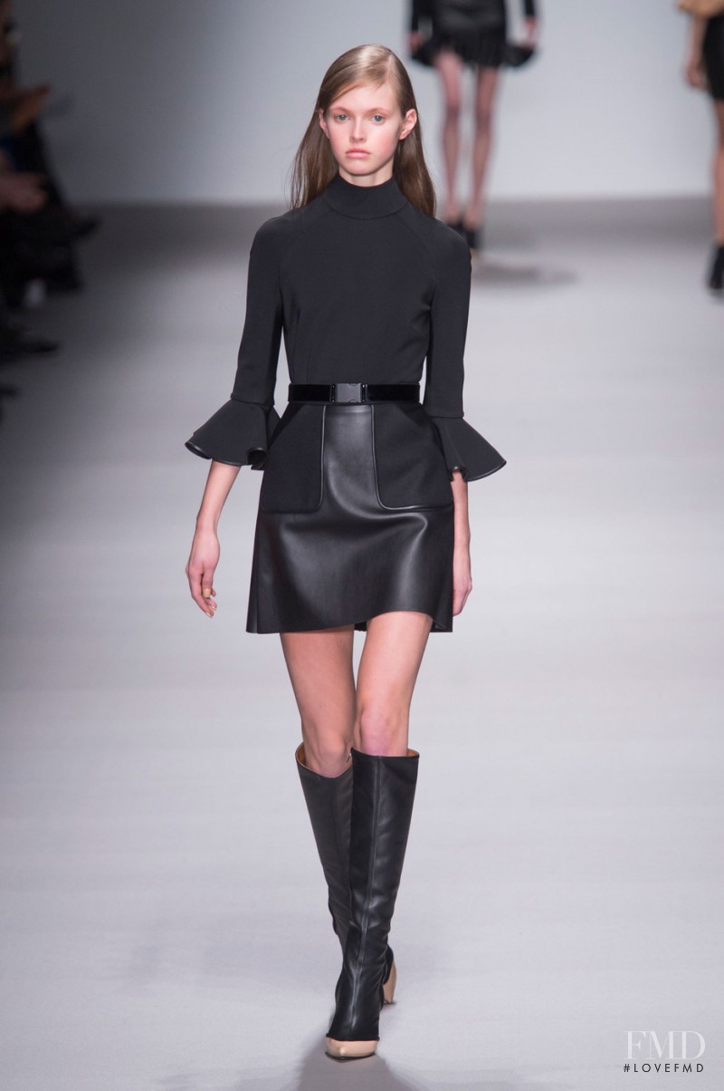 Avery Blanchard featured in  the David Koma fashion show for Autumn/Winter 2015