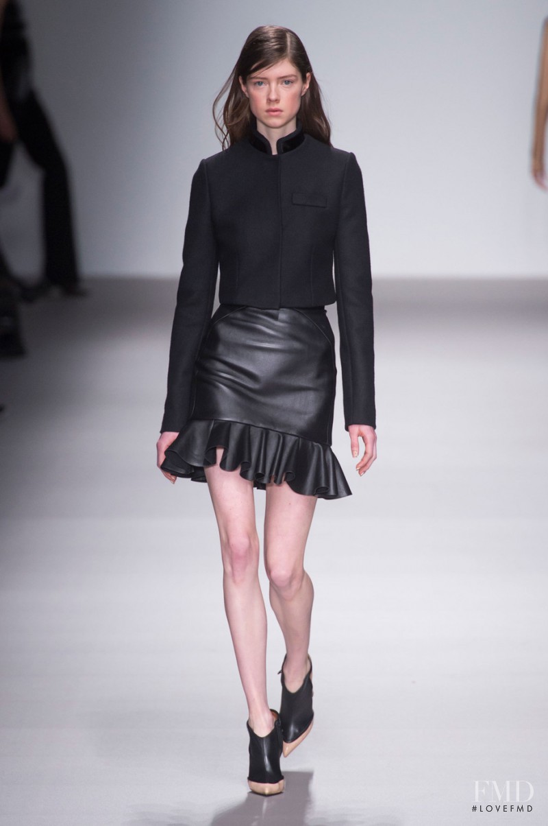 Jessica Burley featured in  the David Koma fashion show for Autumn/Winter 2015