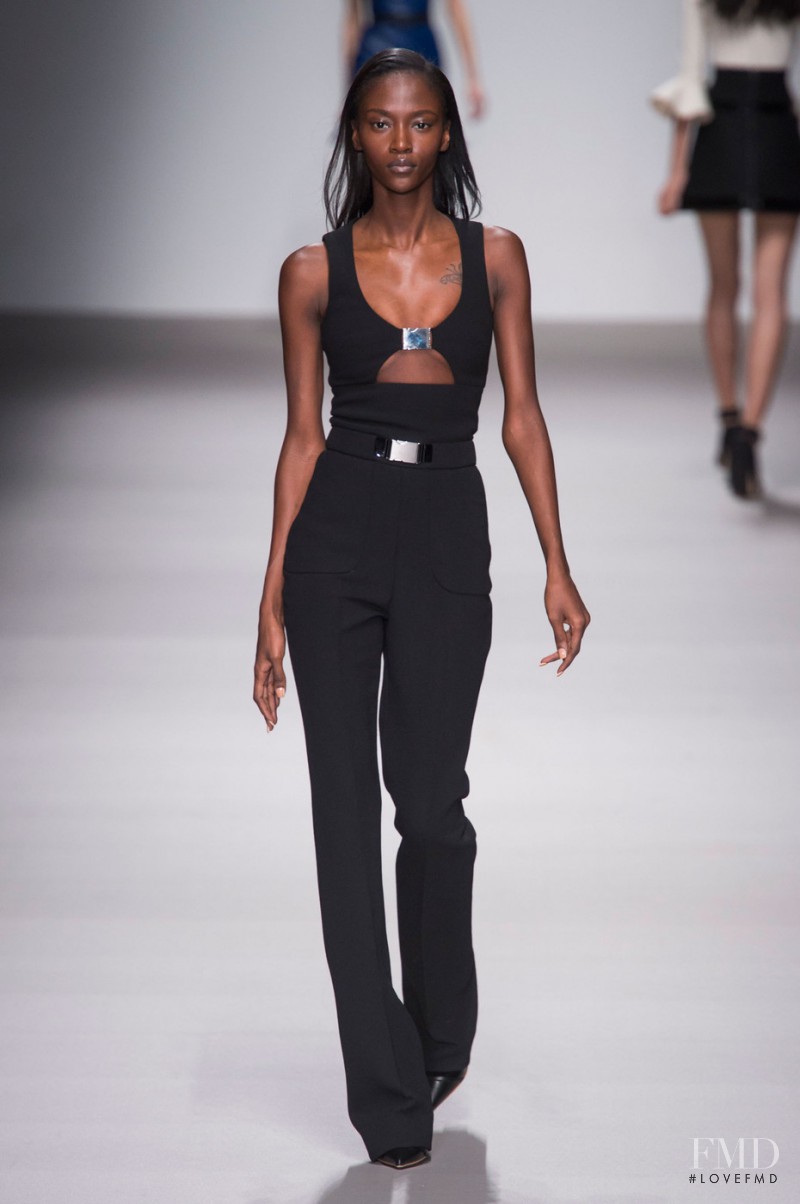 Riley Montana featured in  the David Koma fashion show for Autumn/Winter 2015