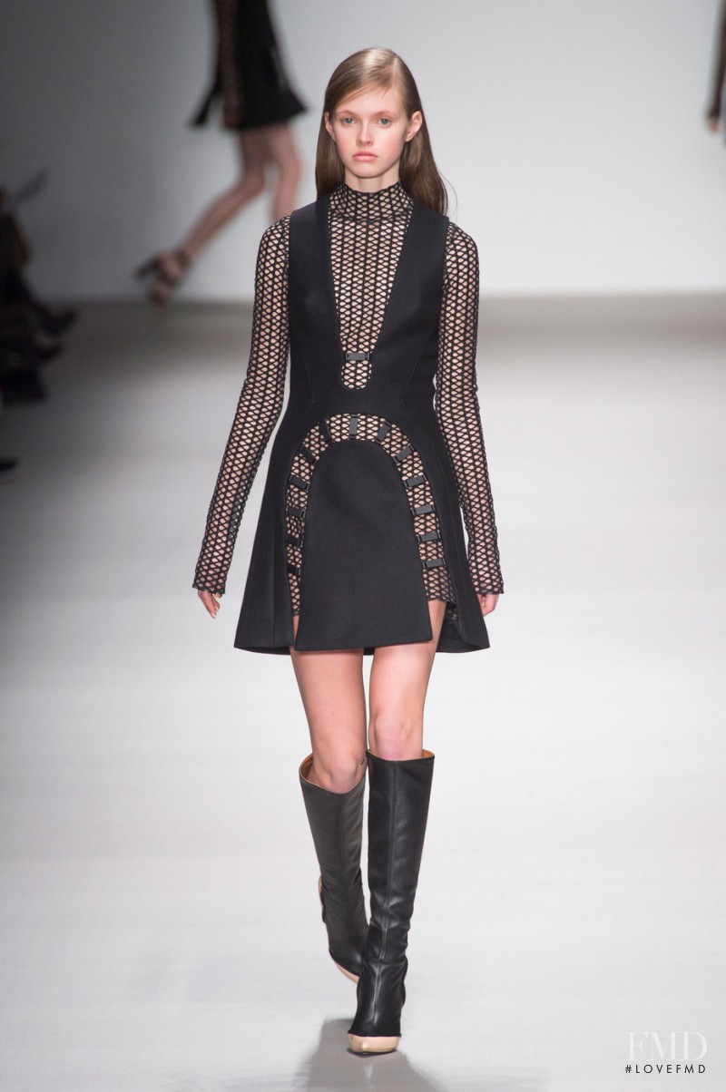 Avery Blanchard featured in  the David Koma fashion show for Autumn/Winter 2015