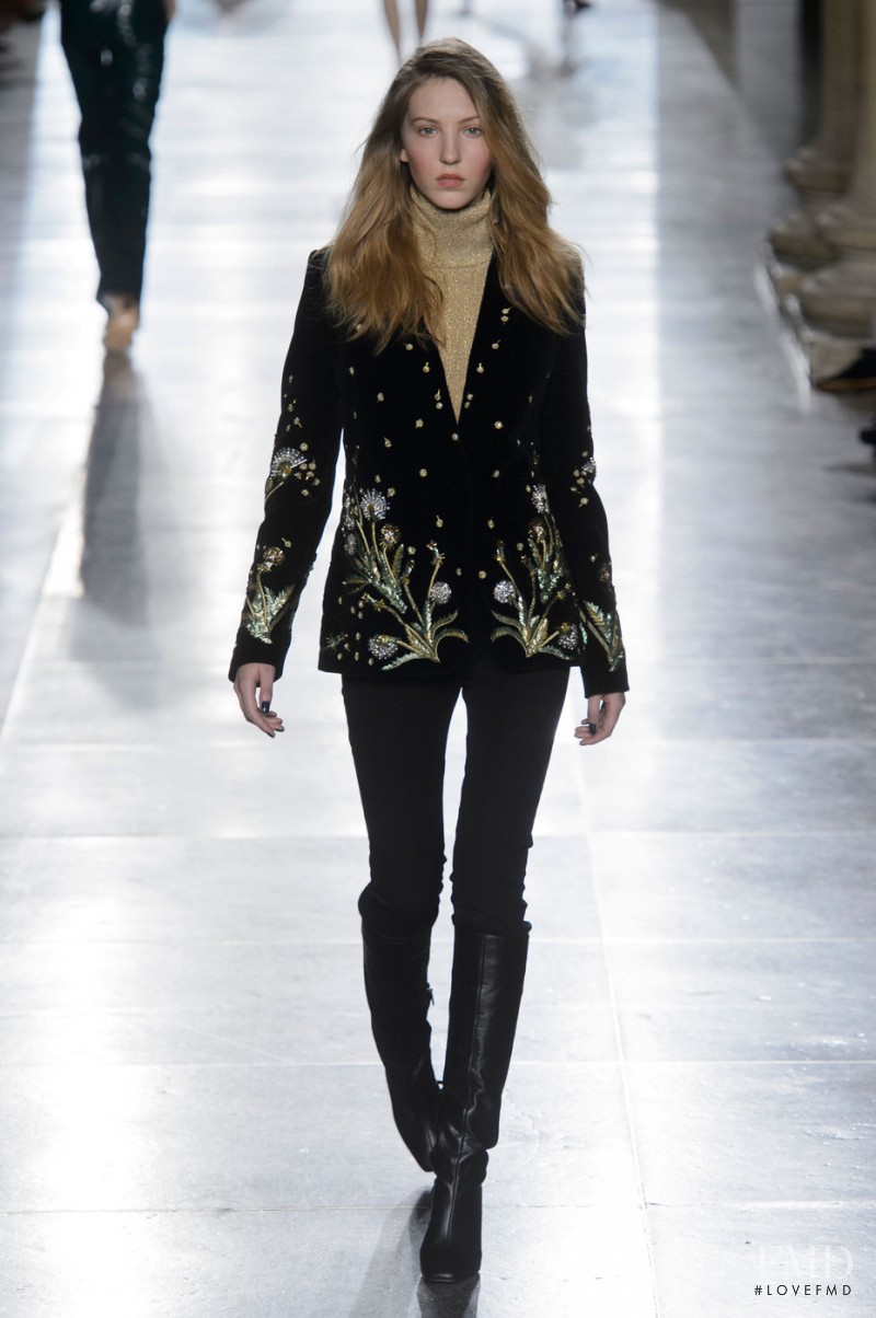 Ella Richards featured in  the Topshop fashion show for Autumn/Winter 2015