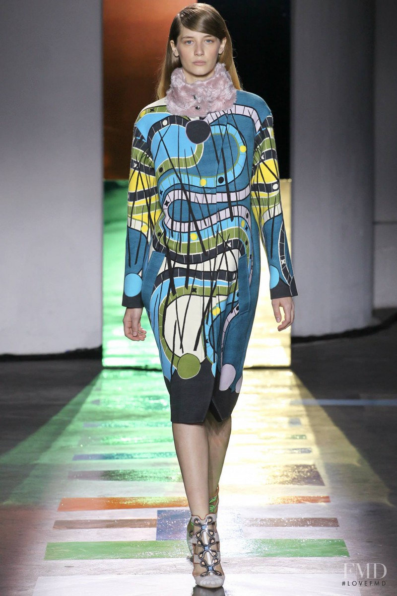 Melina Gesto featured in  the Peter Pilotto fashion show for Autumn/Winter 2015