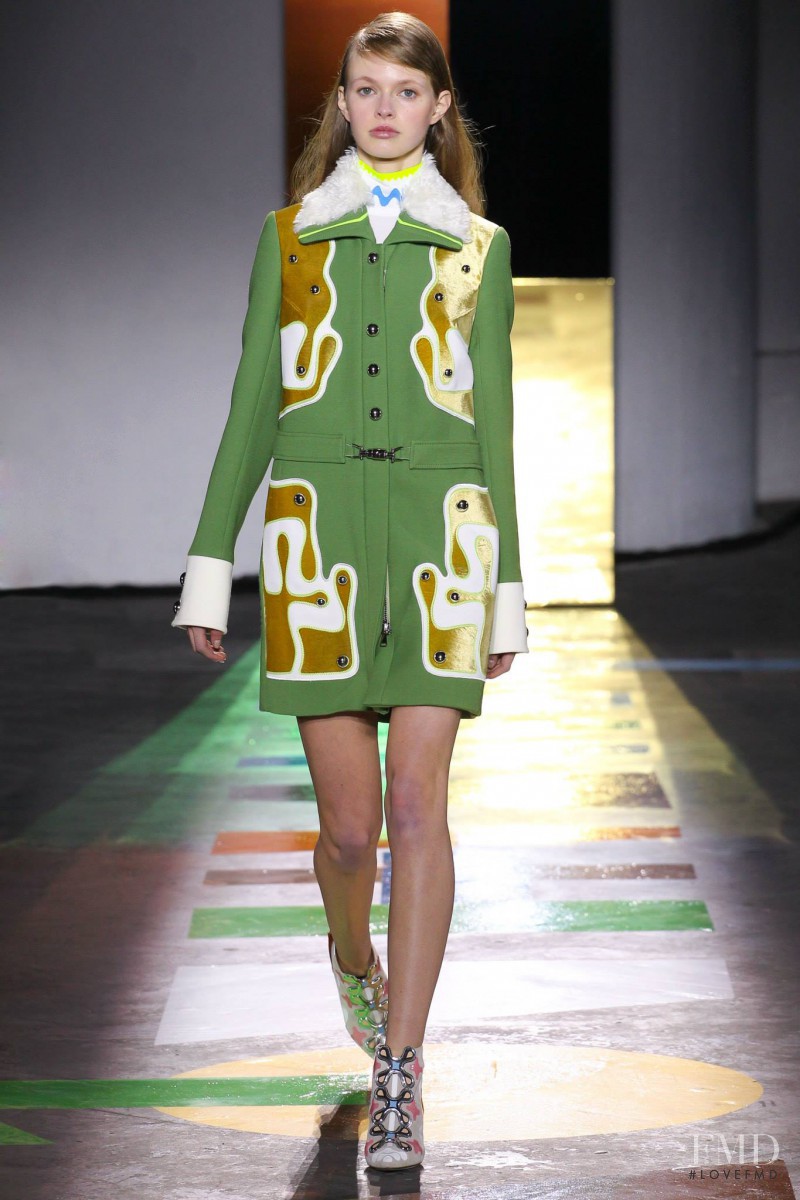 Avery Blanchard featured in  the Peter Pilotto fashion show for Autumn/Winter 2015