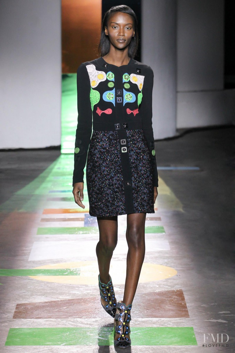 Riley Montana featured in  the Peter Pilotto fashion show for Autumn/Winter 2015