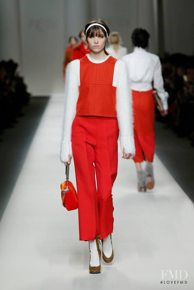 Grace Hartzel featured in  the Fendi fashion show for Autumn/Winter 2015