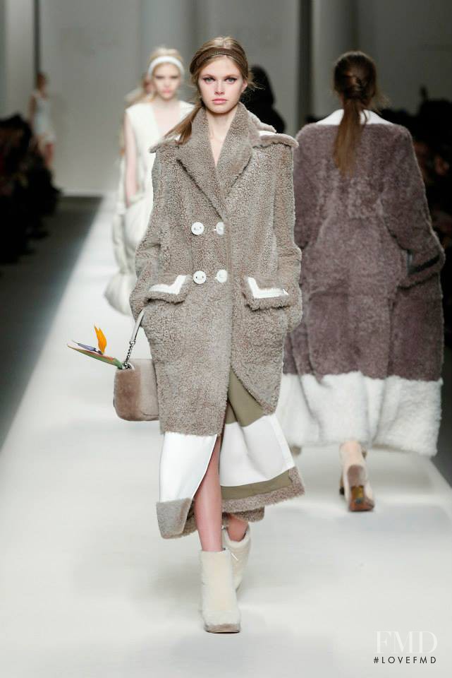 Avery Blanchard featured in  the Fendi fashion show for Autumn/Winter 2015