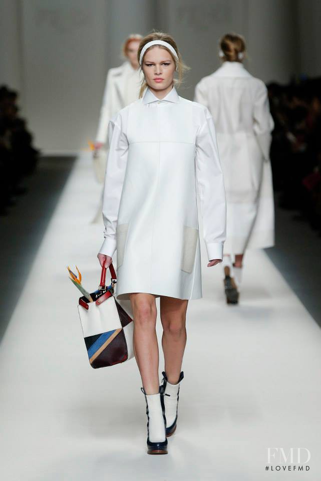 Anna Ewers featured in  the Fendi fashion show for Autumn/Winter 2015