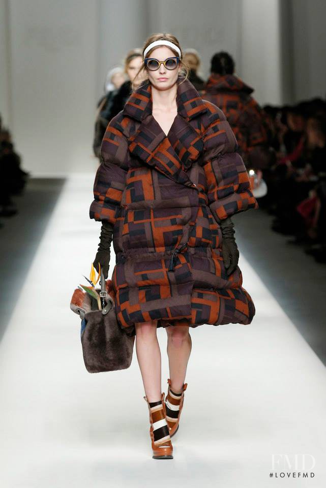 Nadja Bender featured in  the Fendi fashion show for Autumn/Winter 2015
