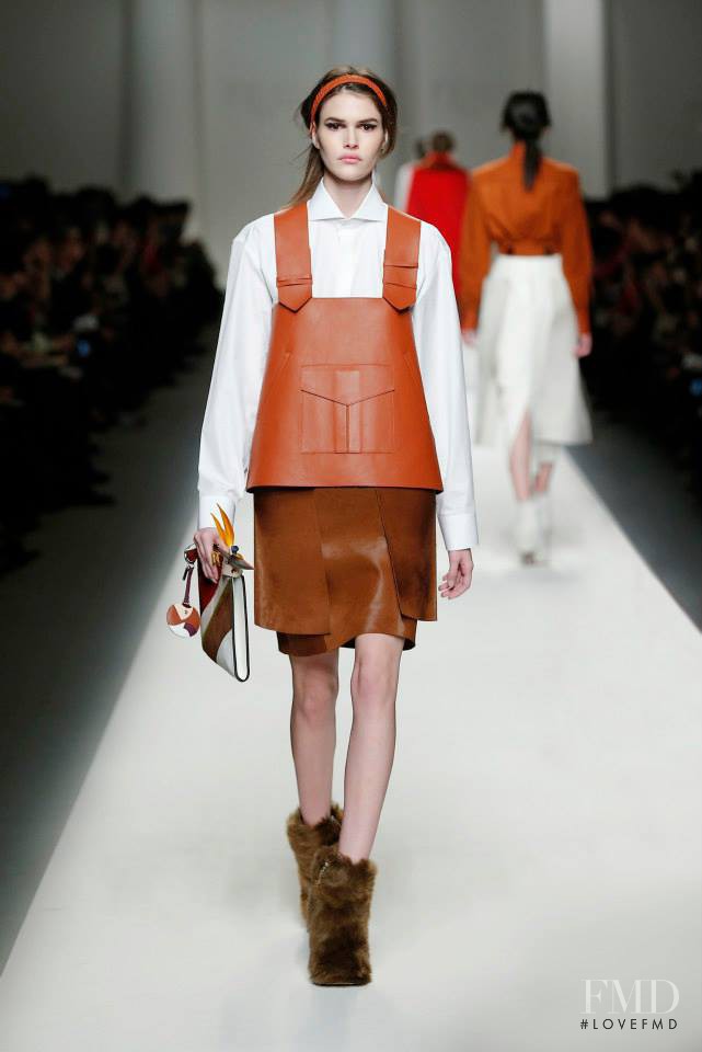 Vanessa Moody featured in  the Fendi fashion show for Autumn/Winter 2015