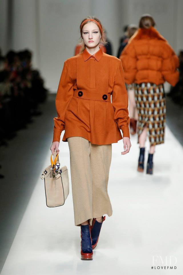 Agnes Nieske featured in  the Fendi fashion show for Autumn/Winter 2015