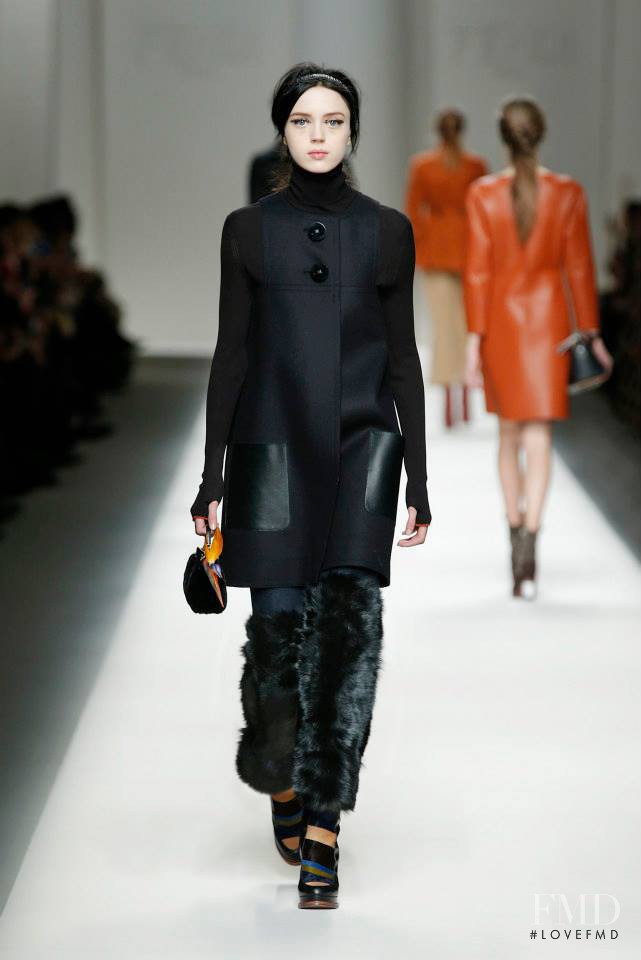 Esmeralda Seay-Reynolds featured in  the Fendi fashion show for Autumn/Winter 2015