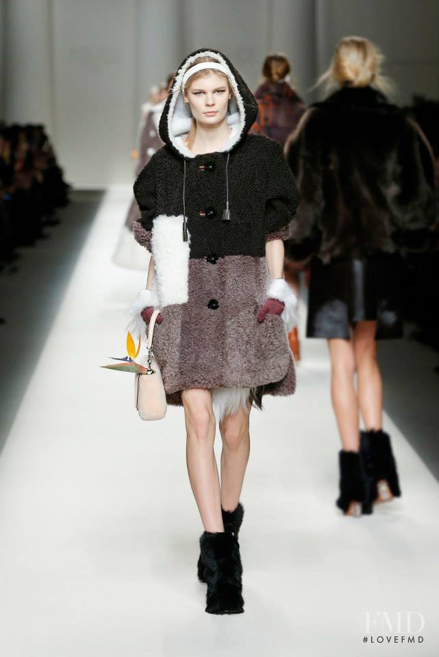 Alexandra Elizabeth Ljadov featured in  the Fendi fashion show for Autumn/Winter 2015