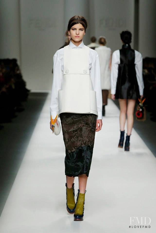 Astrid Holler featured in  the Fendi fashion show for Autumn/Winter 2015