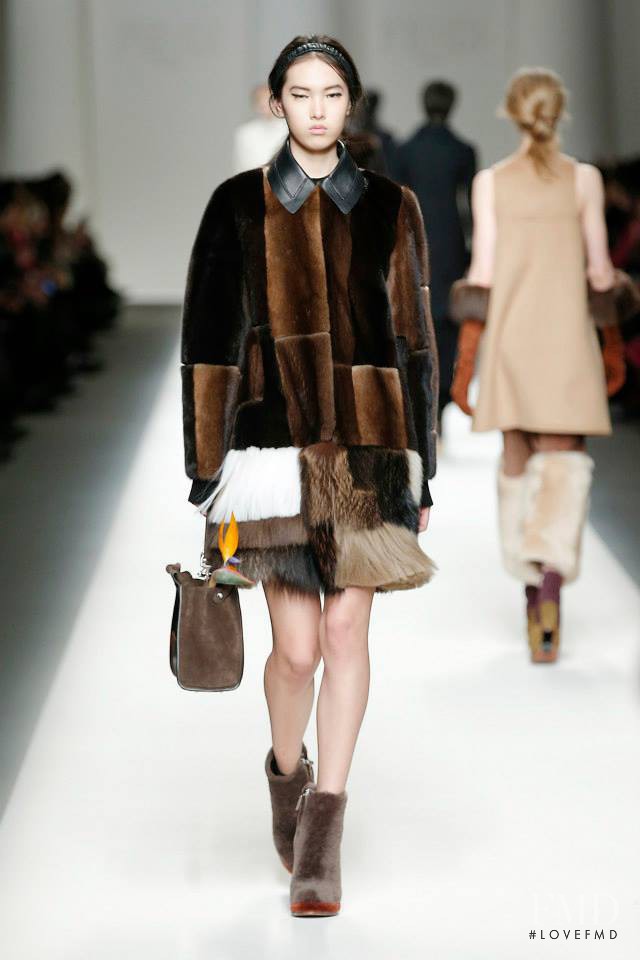 Yuan Bo Chao featured in  the Fendi fashion show for Autumn/Winter 2015