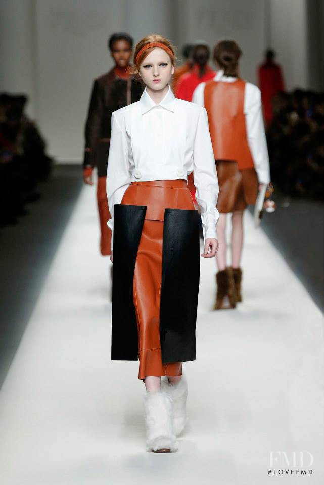 Madison Stubbington featured in  the Fendi fashion show for Autumn/Winter 2015