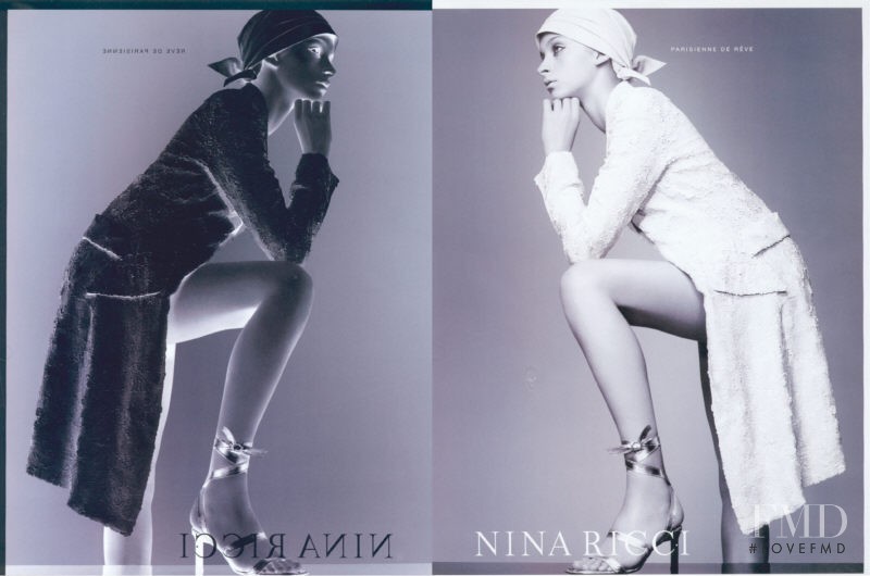 Roos Van Bosstraeten featured in  the Nina Ricci advertisement for Spring/Summer 2001