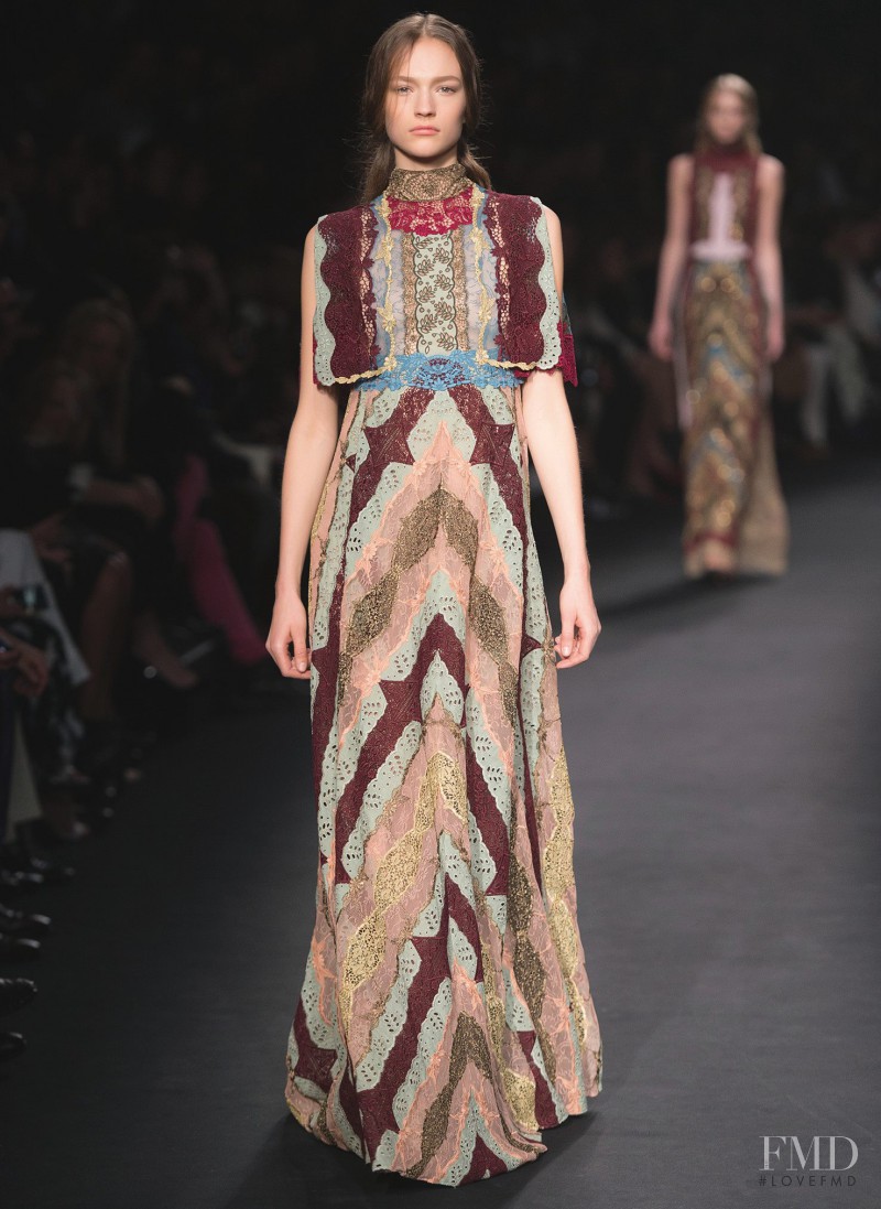Sophia Ahrens featured in  the Valentino fashion show for Autumn/Winter 2015