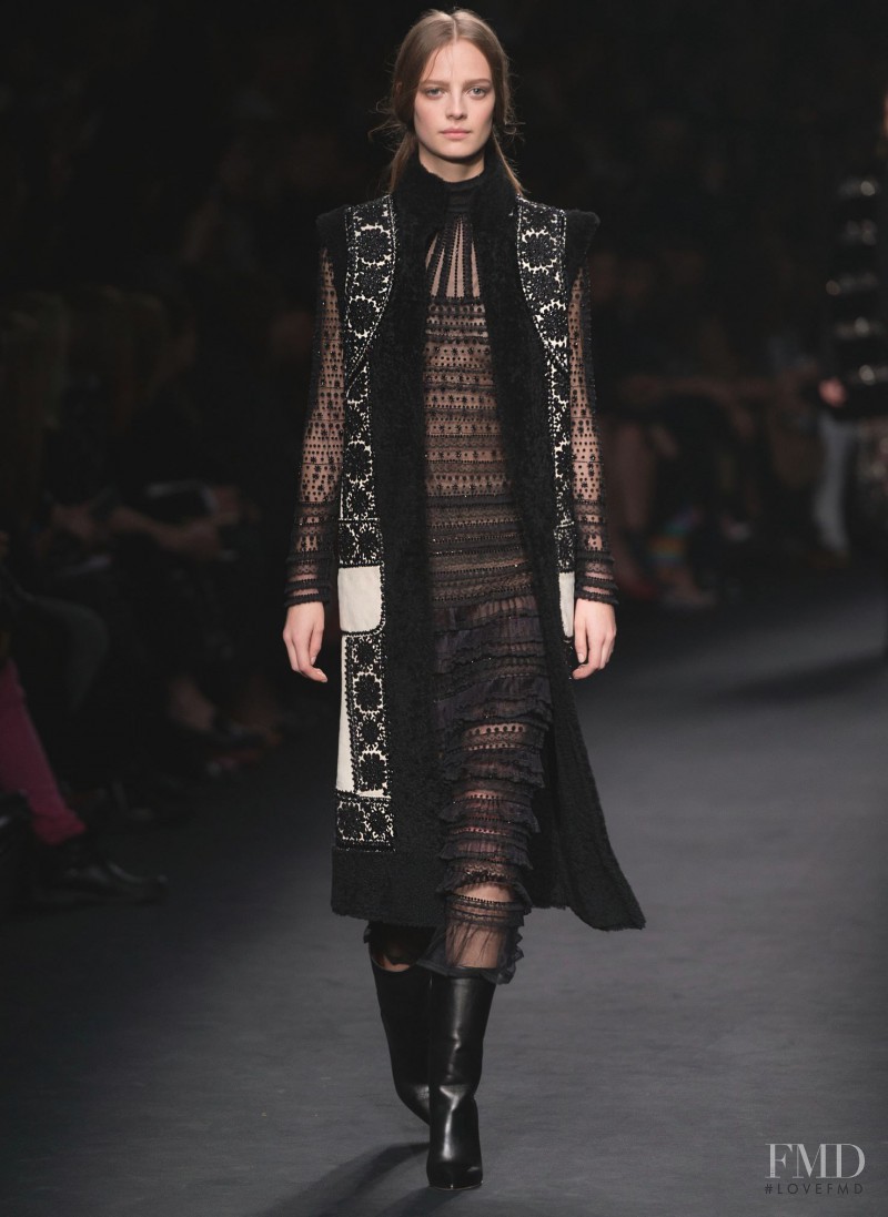 Ine Neefs featured in  the Valentino fashion show for Autumn/Winter 2015