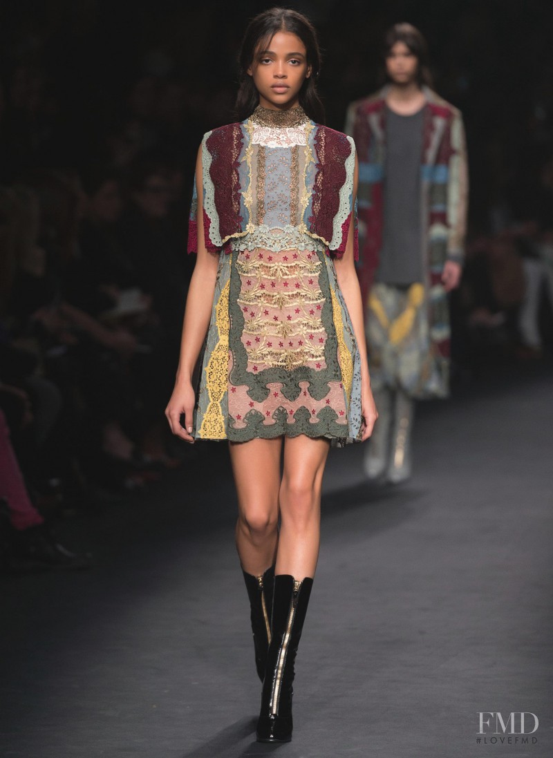 Aya Jones featured in  the Valentino fashion show for Autumn/Winter 2015