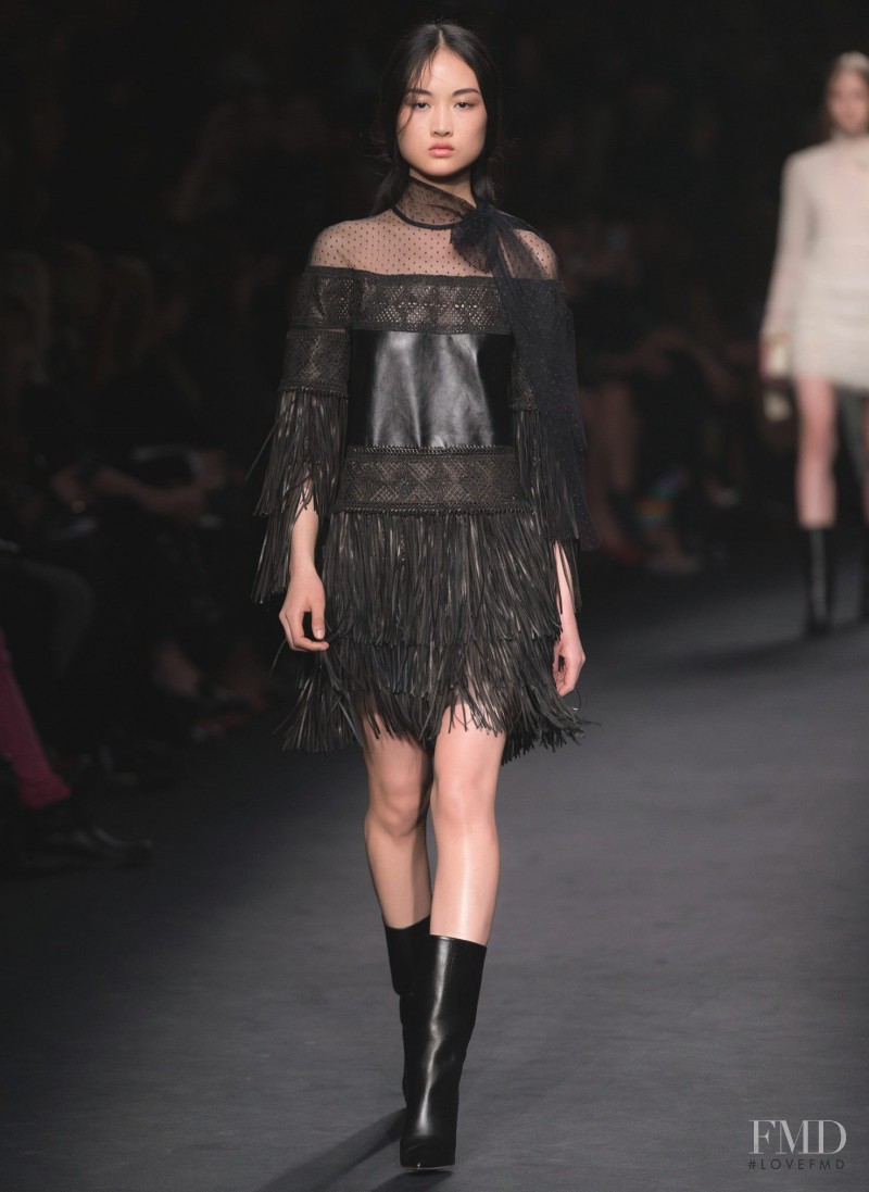 Jing Wen featured in  the Valentino fashion show for Autumn/Winter 2015
