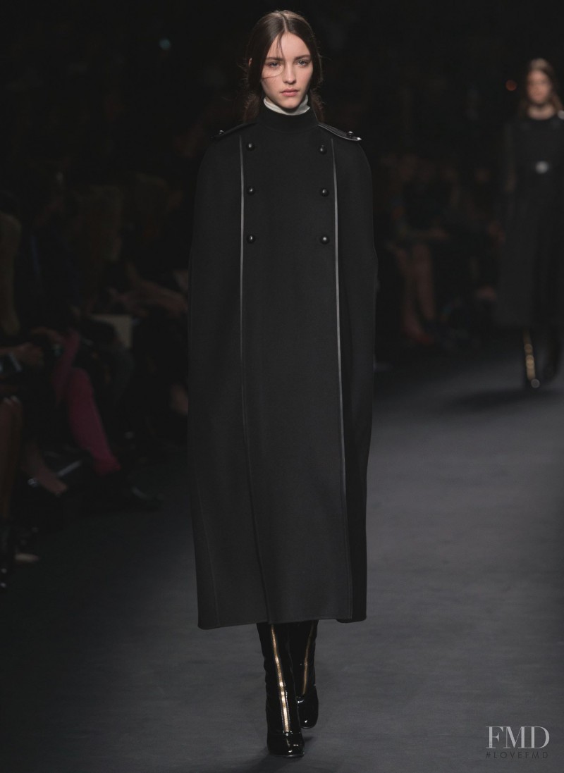 Clémentine Deraedt featured in  the Valentino fashion show for Autumn/Winter 2015