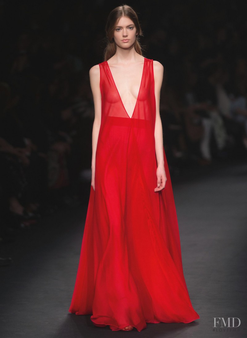 Emmy Rappe featured in  the Valentino fashion show for Autumn/Winter 2015