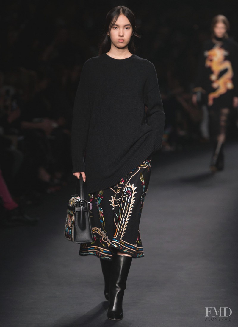 Yuan Bo Chao featured in  the Valentino fashion show for Autumn/Winter 2015