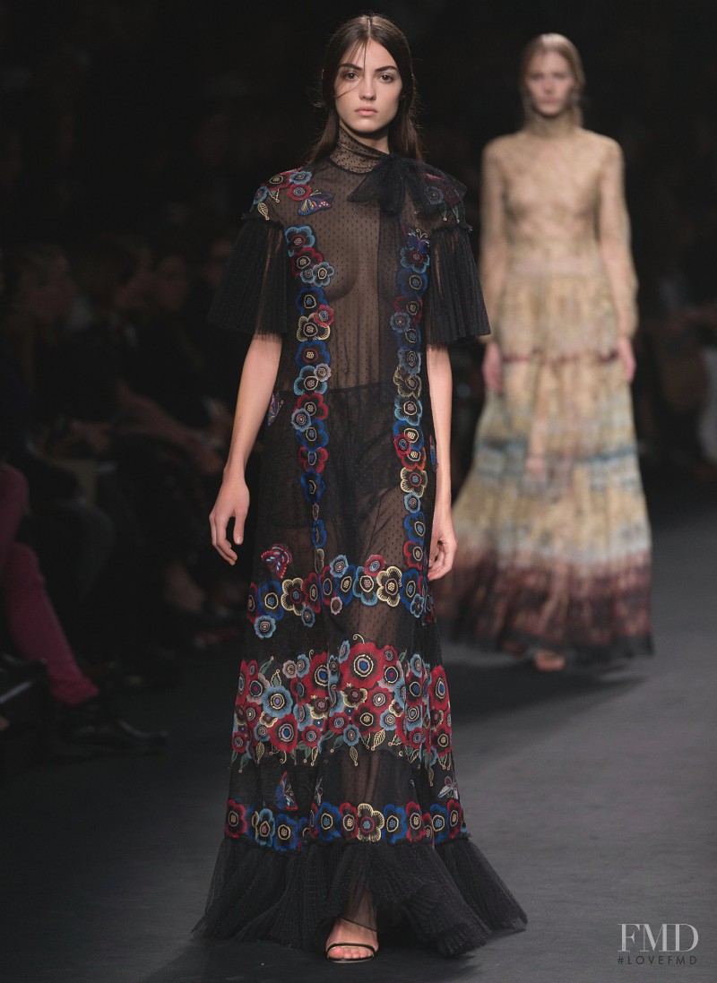 Camille Hurel featured in  the Valentino fashion show for Autumn/Winter 2015