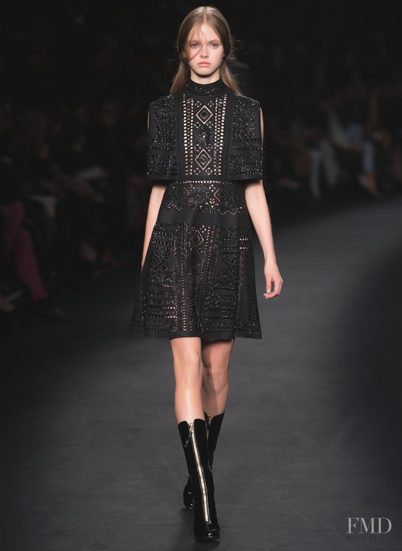 Avery Blanchard featured in  the Valentino fashion show for Autumn/Winter 2015
