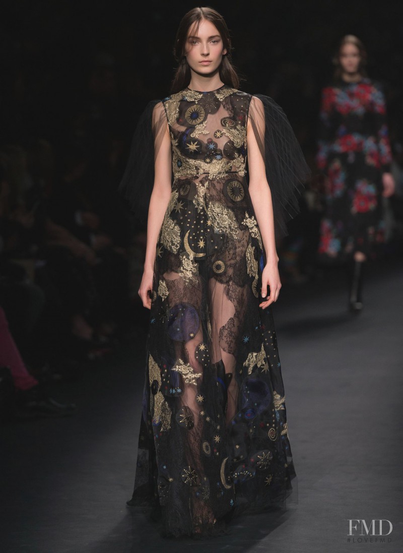 Julia Bergshoeff featured in  the Valentino fashion show for Autumn/Winter 2015