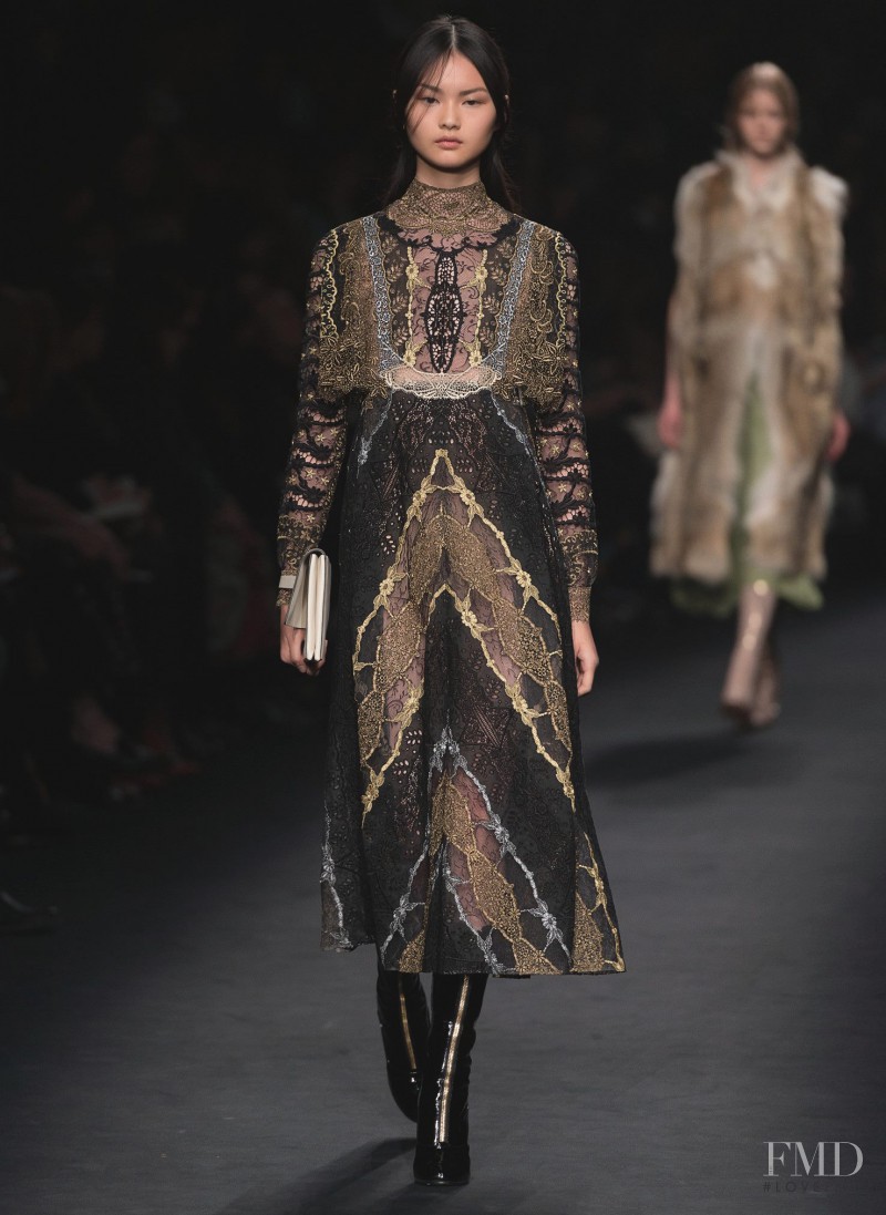 Cong He featured in  the Valentino fashion show for Autumn/Winter 2015