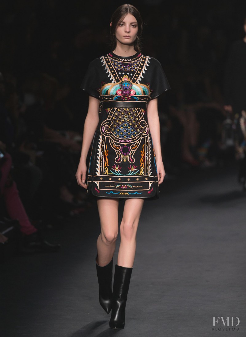 Audrey Nurit featured in  the Valentino fashion show for Autumn/Winter 2015
