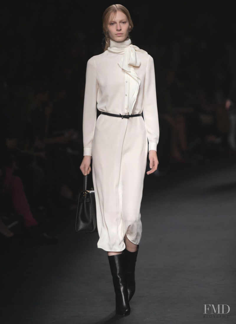 Julia Nobis featured in  the Valentino fashion show for Autumn/Winter 2015