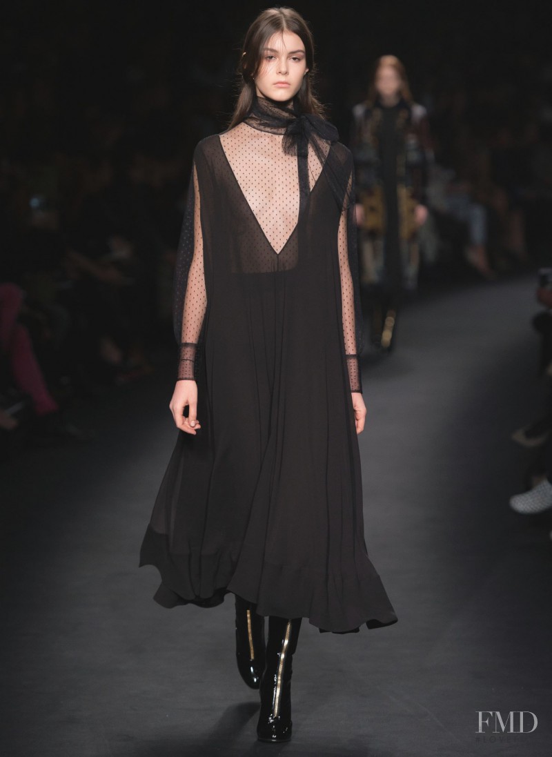 Irina Shnitman featured in  the Valentino fashion show for Autumn/Winter 2015