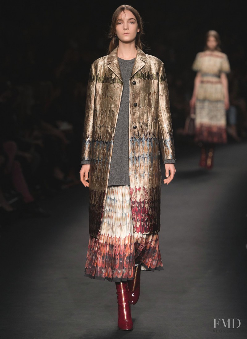 Irina Liss featured in  the Valentino fashion show for Autumn/Winter 2015