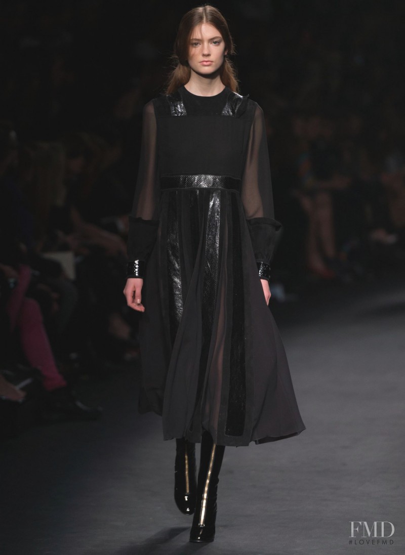 Emmy Rappe featured in  the Valentino fashion show for Autumn/Winter 2015