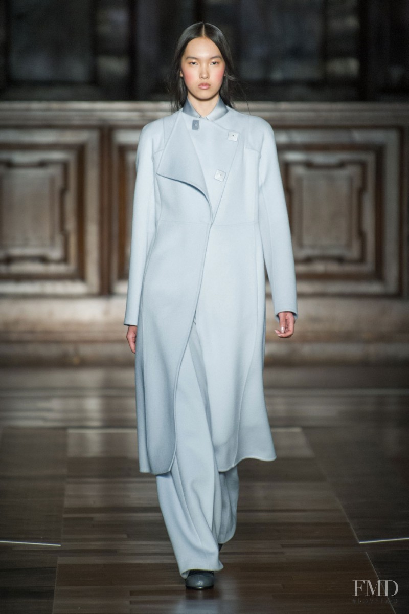 Yuan Bo Chao featured in  the Mila Schön fashion show for Autumn/Winter 2015