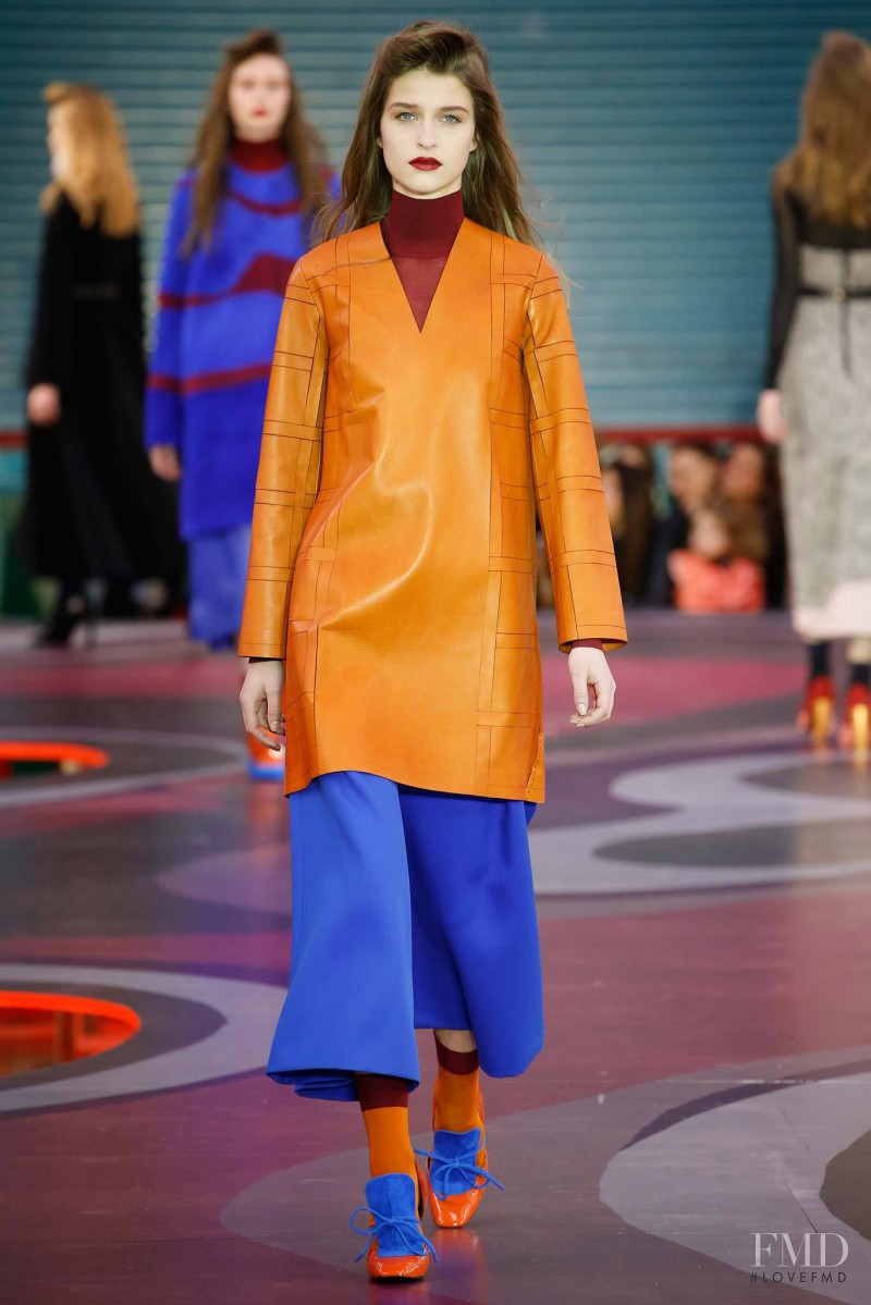 Regitze Harregaard Christensen featured in  the Roksanda Ilincic fashion show for Autumn/Winter 2015