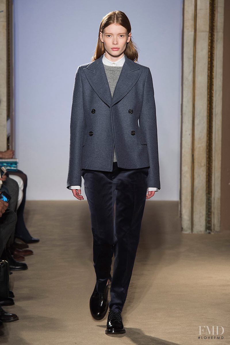 Julia Hafstrom featured in  the Fay fashion show for Autumn/Winter 2015