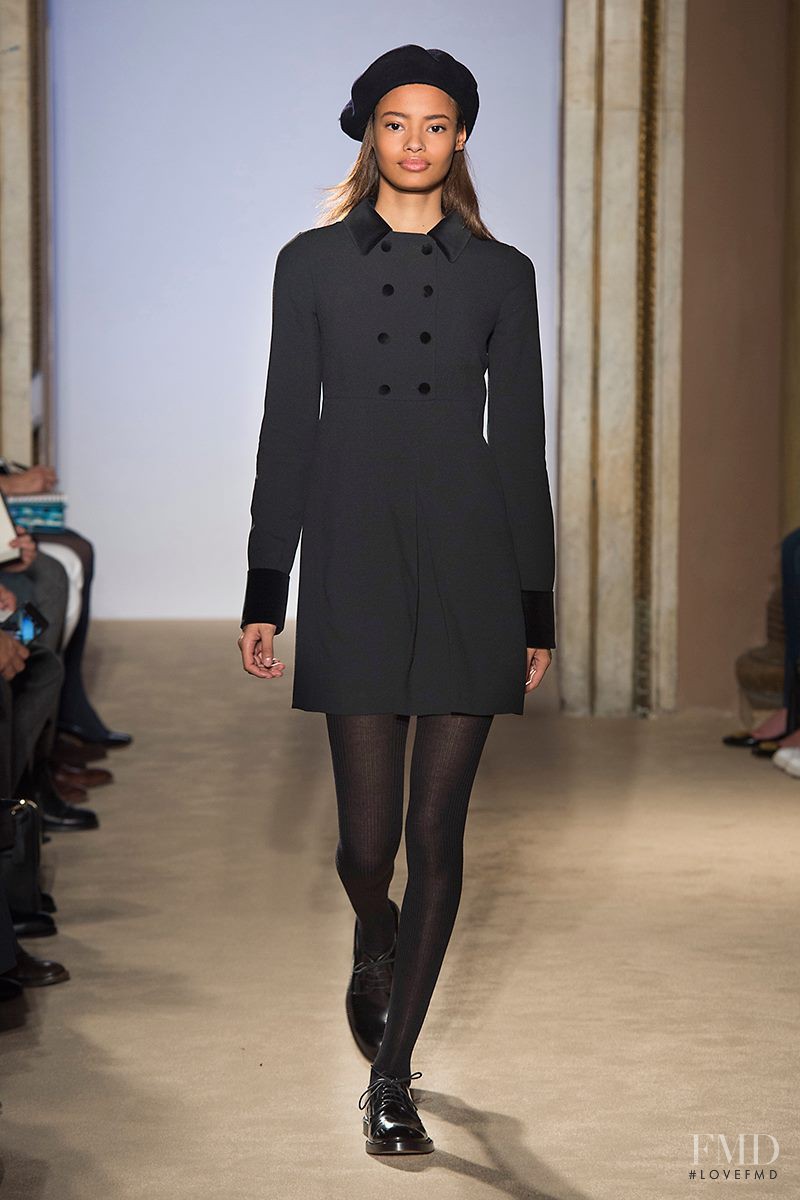 Malaika Firth featured in  the Fay fashion show for Autumn/Winter 2015