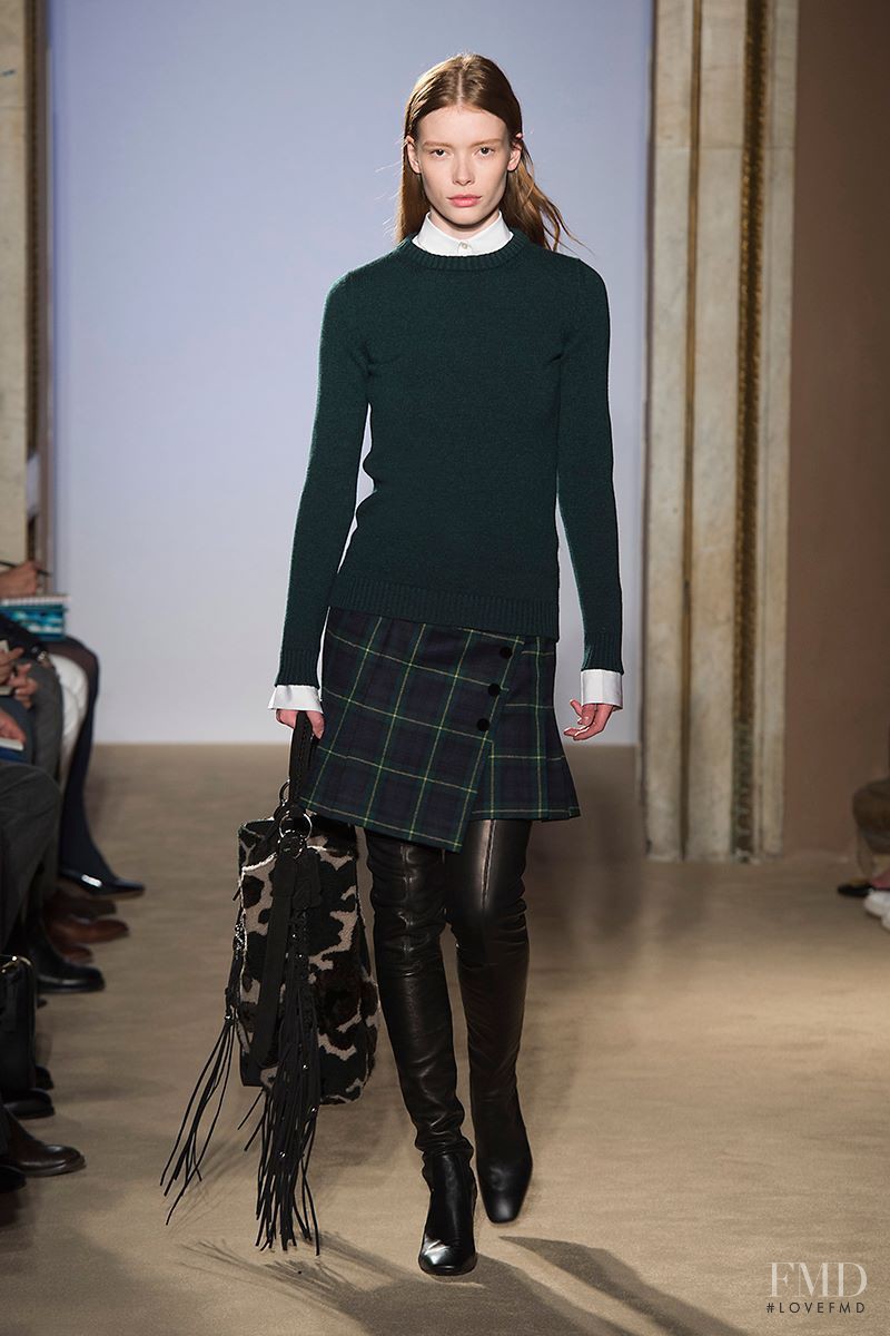 Julia Hafstrom featured in  the Fay fashion show for Autumn/Winter 2015