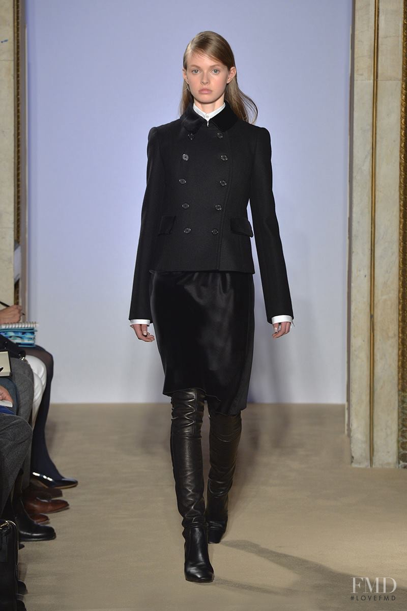 Avery Blanchard featured in  the Fay fashion show for Autumn/Winter 2015